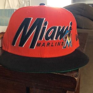 Miami Marlins New Era strapback hat